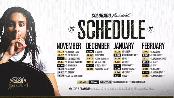 WBB Schedule Release 2026-27