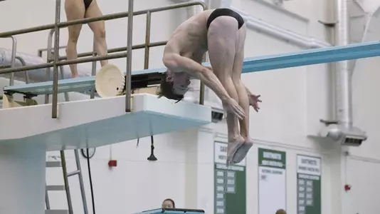 January 21, 2022 Men's swim and dive action at day one of Ramsden Invitational