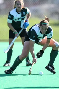 Hood Leads Field Hockey Past Bryant