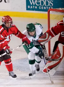 Cunningham Nets Milestone as Women's Hockey Dumps Yale