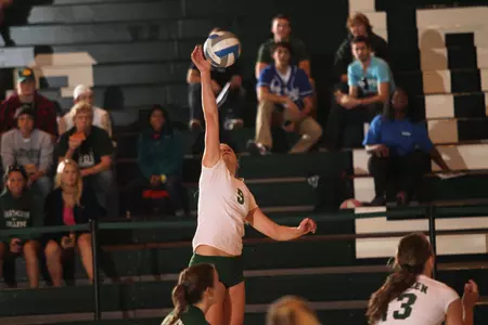 Volleyball Breaks Through in 3-2 Win Over Cornell