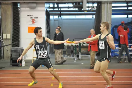 Men's Track Takes Third at Heps