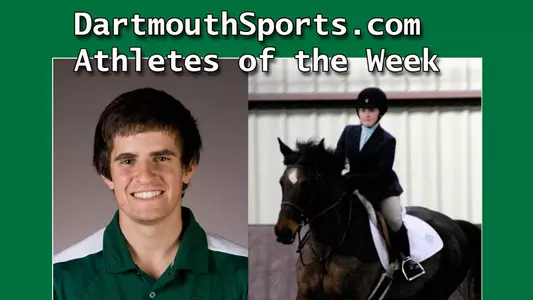 DartmouthSports.com Athletes of the Week - Wandzilak & Maziar