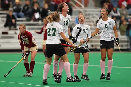 Hood's Hat Trick Comes in 6-4 Loss to Boston College