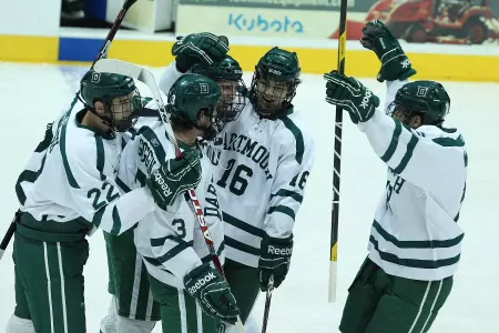 Gaudet Wins 300th-Career Game as Men's Hockey Downs Brown, 2-1