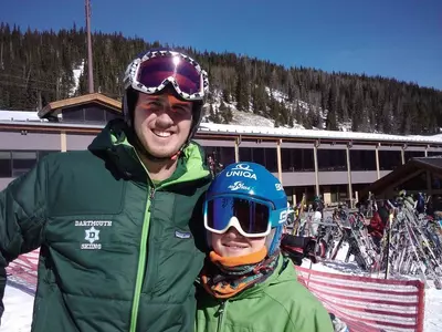 Ski Team Meets Up With Locals In Colorado