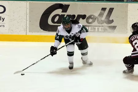 No. 10 Women's Hockey Ties Clarkson in ECAC Hockey Opener