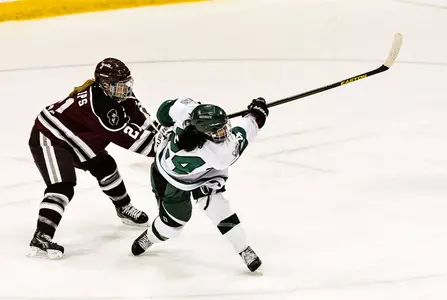 Nanji Breaks Tie, Fischer Reaches 100 Points in 4-2 Win at Maine