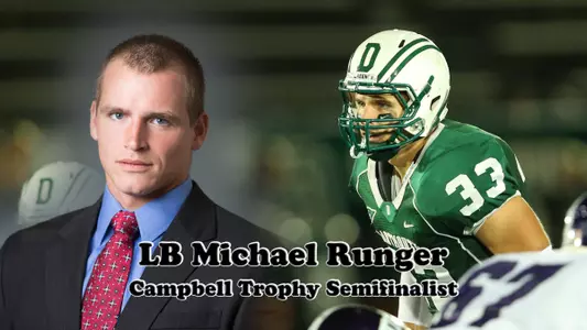 Runger Named a Semifinalist for the Campbell Trophy