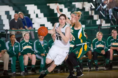 Szabo Leads Big Green in 76-72 Defeat of UMass In Blue Sky Finale