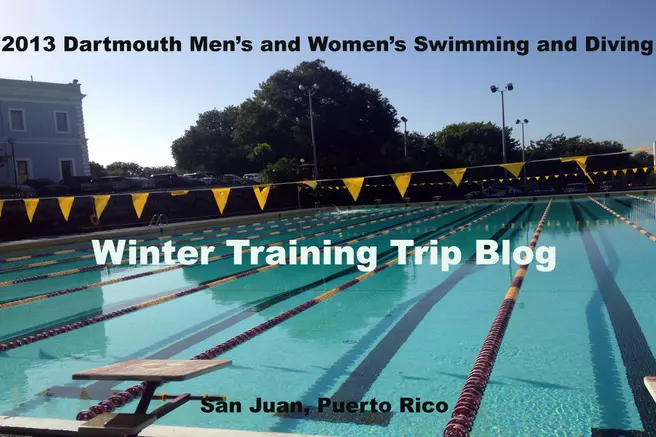 Swimming and Diving Winter Training Blog