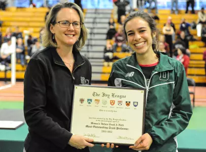 D'Agostino, Dartmouth Women Set Records to Finish 5th at Heps
