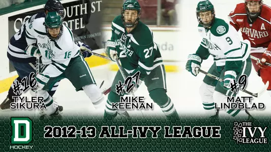 Dartmouth Has Three Earn Men's Hockey All-Ivy League Honors