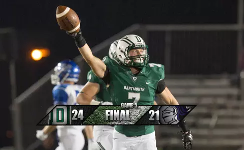 Football Holds on to Defeat Holy Cross on Homecoming, 24-21