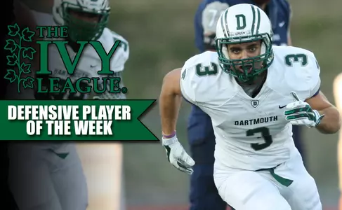 Hernandez Named Ivy League Defensive Player of the Week