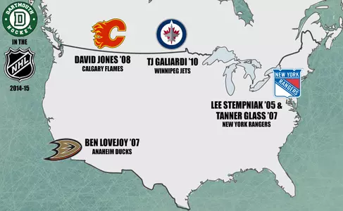 Five Former Dartmouth Players Start 2014-15 With NHL Teams