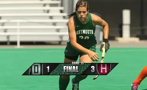 Dartmouth Field Hockey Fall, 3-1, to Harvard in Final Home Game