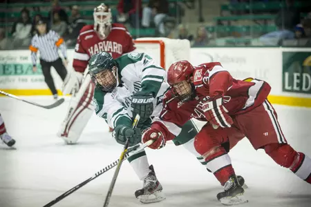 Big Green Bested by Harvard, 2-0, at Thompson in Mid-Week Tilt