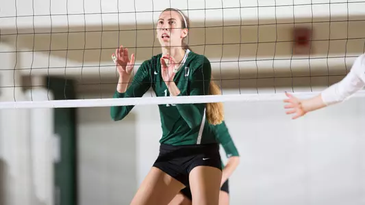 Volleyball Defeats Brown, 3-0, to End Homecoming Weekend