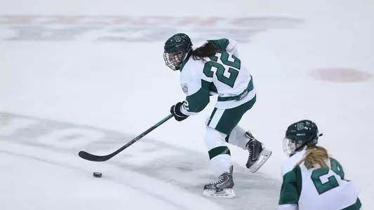 Four-Goal Final Stanza Leads Women?s Hockey Past Northeastern