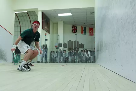 Men's Squash Bests Navy, 5-4