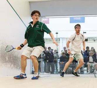 No. 9 Men's Squash Tripped Up by No. 3 Trinity