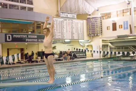 Gillis Finishes Eighth in One-Meter Diving at NCAA Zone A Competition