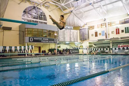 Men's Swimming and Diving Completes Day One of Ivy Champs