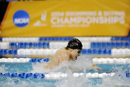 Zupan Finishes 13th in the 100 Breaststroke at NCAA's