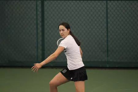 Big Green Tennis Wins Four on Day Two of Tribe Invitational