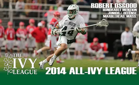 Robert Osgood Earns All-Ivy Honorable Mention Recognition