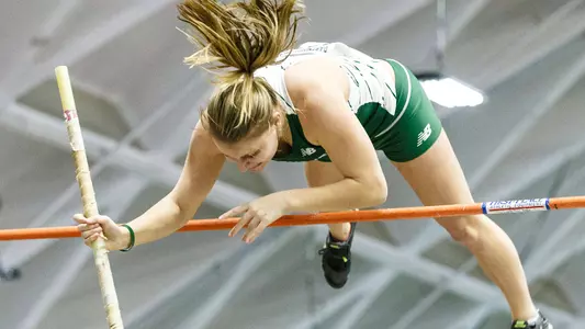 Plesons Sets a PR in Pole Vault at ECAC Championship in Boston