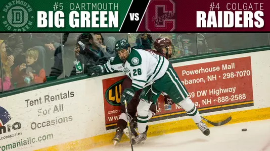 Dartmouth and Colgate Renew Rivalry in ECAC Hockey Quarters