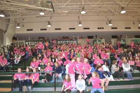 Women's Basketball Turns Leede Arena Pink for Breast Cancer Awareness Game