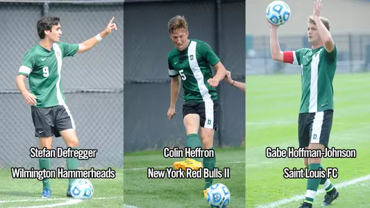 Three Men's Soccer Players Sign Professional Contracts