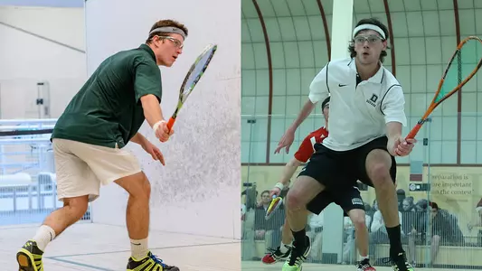 Funk and Fisch Honored at Squash Team Banquet