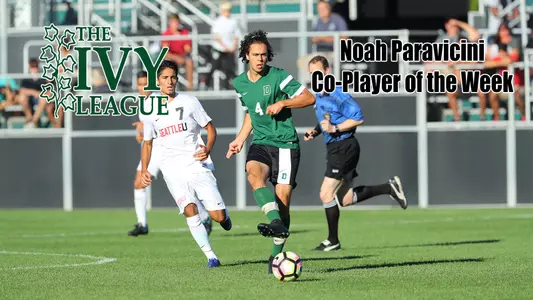 Paravicini Named Co-Ivy League Player of the Week