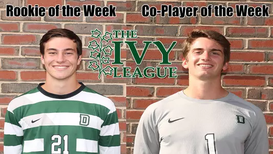 Baldwin and Hickok Earn Ivy League Weekly Awards