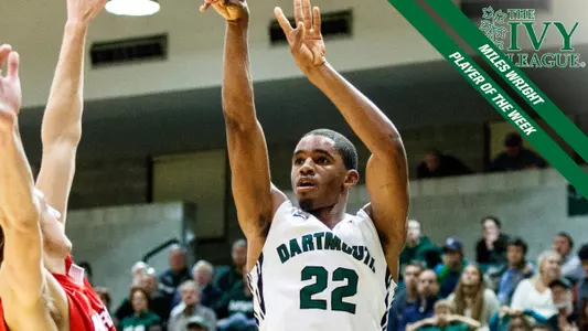 Wright Selected as Ivy League Player of the Week