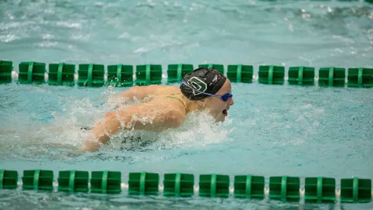 Big Green Swim Well on Day Two of Ivy Tri-Meet