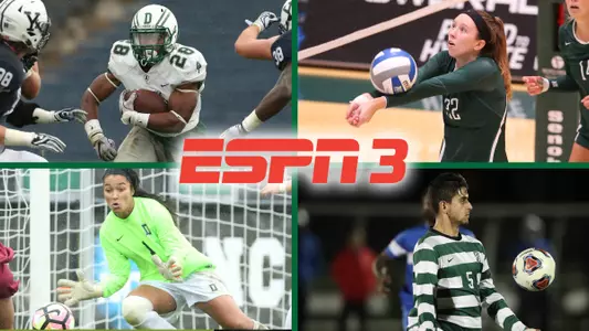 Four Fall Big Green Games To Be Aired on ESPN3