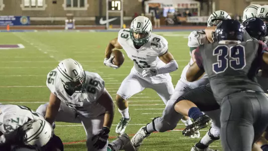 Jared Gerbino scores the game-winning touchdown on the game's final play at Penn on Sept. 29, 2018.