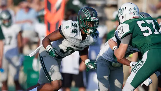 T.A. Addison at Stetson Hatters on September 16, 2017.  Dartmouth defeated Stetson 38-7.  (Mike Janes Photography)