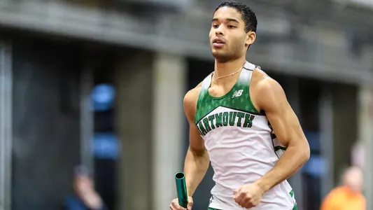 Myles Holt running at tri-meet