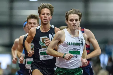 Sean Laverty running at indoor heps
