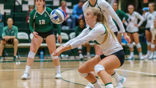 Nicole Liddle volleyball action versus Boston College