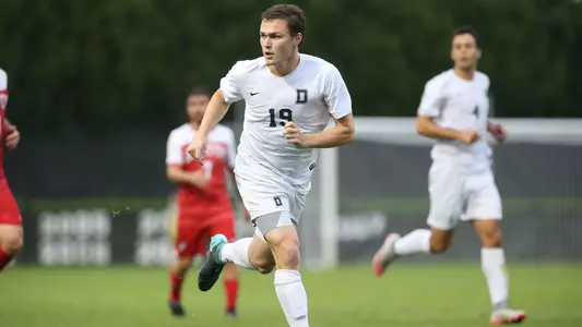 Will Chisholm men's soccer action versus BU