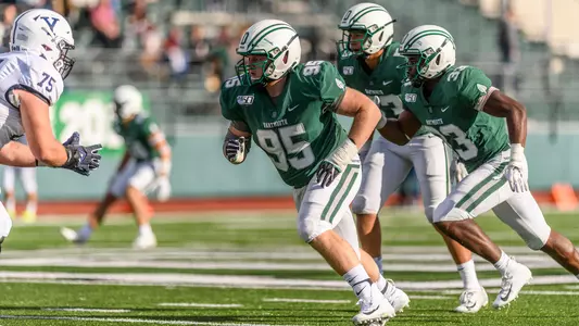 Alex Schmidt football action versus Yale
