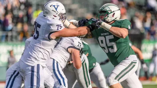 Alex Schmidt football action versus Yale