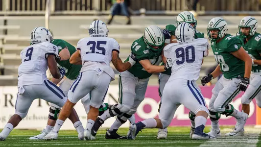 Andrew Paxton football action versus Yale